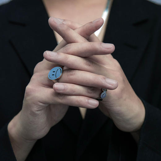 【LURS官方店铺】原创设计国潮笑脸戒指男同款嘻哈潮流ins蹦迪女 商品图3