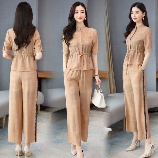 个性时尚潮流，休闲宽松优雅两件套HR-YM2012A 商品图0