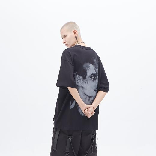 PCLP(PERCLIPS) 夏季纯棉短袖 国潮牌印花宽松2021新款半袖t恤男 商品图2