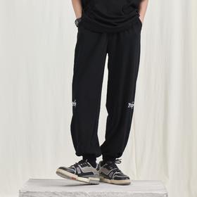 PCLP(PERCLIPS) 星星LOGO刺绣针织长裤 国潮牌潮流休闲运动卫裤男