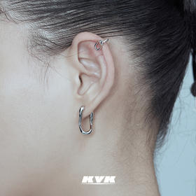 KVK耳环2021年新款潮ins防过敏耳钉女简约小巧冷淡风耳针气质耳饰