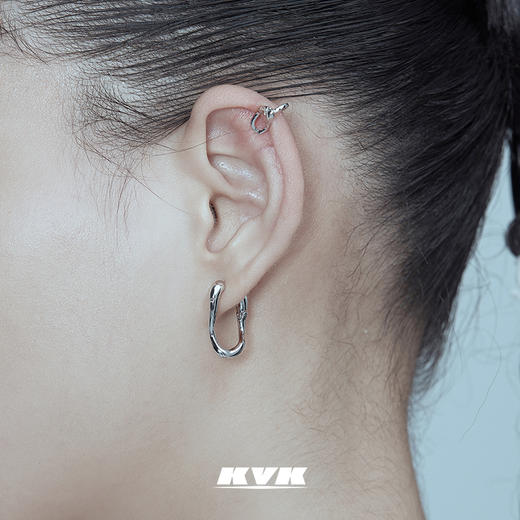 KVK耳环2021年新款潮ins防过敏耳钉女简约小巧冷淡风耳针气质耳饰 商品图0