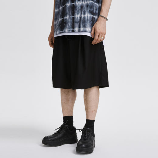 FPA(VENGETICE) 夏季宽松休闲五分西裤 国潮流直筒垂感西装短裤男 商品图1