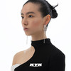 KVK耳环简约个性百搭垂落织线流动耳饰2021新款小众设计耳坠饰品 商品缩略图0