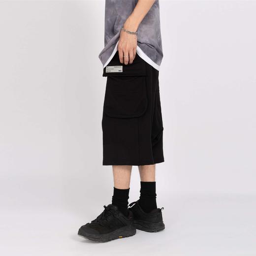 FPA(VENGETICE)灰色针织短裤国潮牌潮流夏季宽松休闲运动五分裤男 商品图3