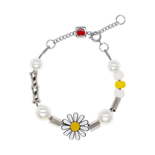 MADE BY DIZON 雏菊手链 GD潮流钛钢情侣 菊花 珍珠 元素 小众款 商品图4