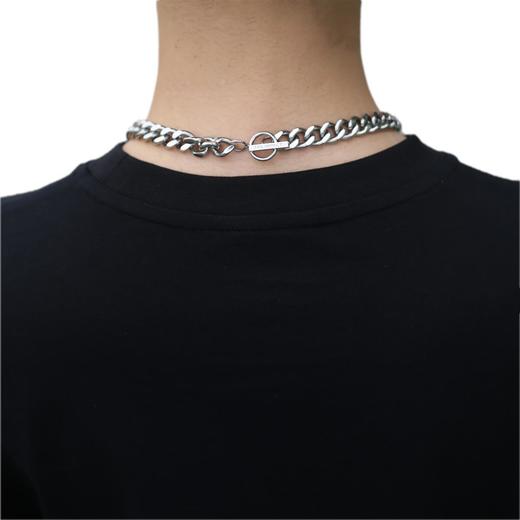 FPA IMPACT 嘻哈古巴项链百搭亮面OT扣 欧美国潮牌潮流钛钢素链子 商品图1