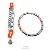 Dizon 原宿风街头锁链链条手链hiphop 多层说唱几何橘色钛钢链条 商品缩略图2