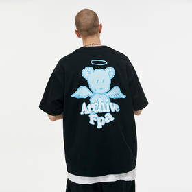 FPA(VENGETICE)小熊印花短袖T恤 国潮牌夏季纯棉宽松情侣装半袖男