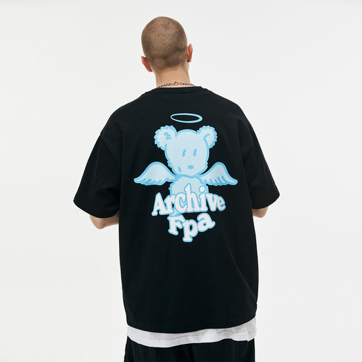 FPA(VENGETICE)小熊印花短袖T恤 国潮牌夏季纯棉宽松情侣装半袖男 商品图0