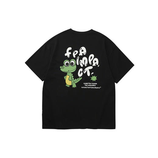 FPA(VENGETICE) 站立鳄鱼印花短袖T恤 国潮牌夏季潮流宽松情侣款T 商品图4