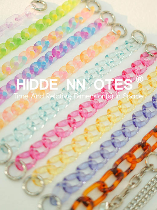 HNE 亚克力链条大牌包包改造材料高级感五金包链diy珠珠短链条扣 商品图1