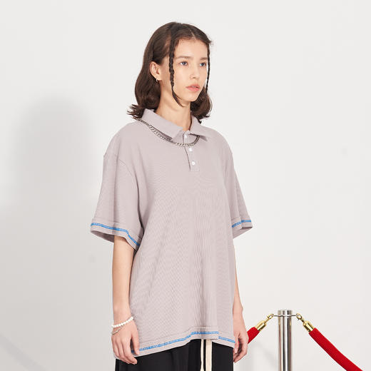 PCLP(PERCLIPS) 华夫格短袖POLO 商品图3