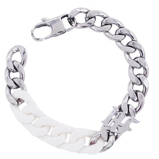 made by dizon 陶瓷古巴链钛钢组合手链 原创设计重质感钛钢男女 商品图0