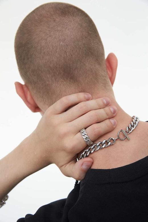 FPA(VENGETICE) 单排满钻古巴戒指 微镶锆石 闪亮嘻哈潮男女 商品图2