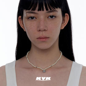 KVK人造珍珠贝母项链女小众设计感2021新款潮颈链高级感吊坠饰品