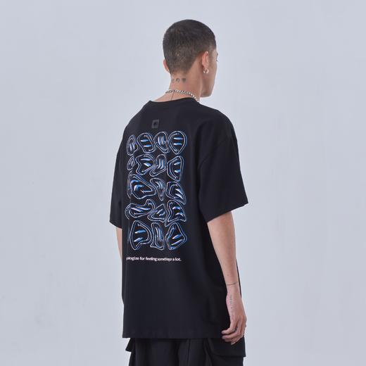 PCLP(PERCLIPS)夏季宽松短袖男简约百搭潮牌潮流ins情侣装港风t恤 商品图0