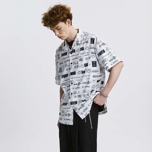 FPA(VENGETICE)夏威夷印花短袖衬衫 街头宽松嘻哈男国潮牌半袖衣 商品图2