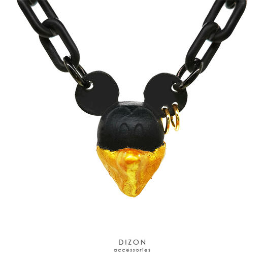 MADE BY DIZON 面纱米奇项链 3D立体造型 2020特别纪念款黑金配色 商品图0