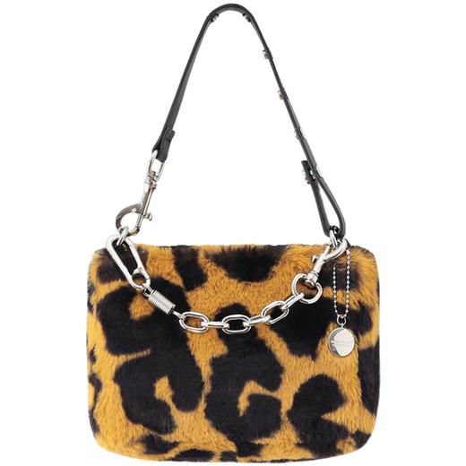 〖HIDDE NN OTES〗辣妹们的趣味豹纹腋下包 百搭毛绒链条单肩包 商品图4