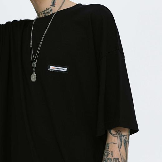 FPA(VENGETICE)嘻哈纯色烫麦标短袖 国潮牌街头滑板男宽松纯棉T恤 商品图3