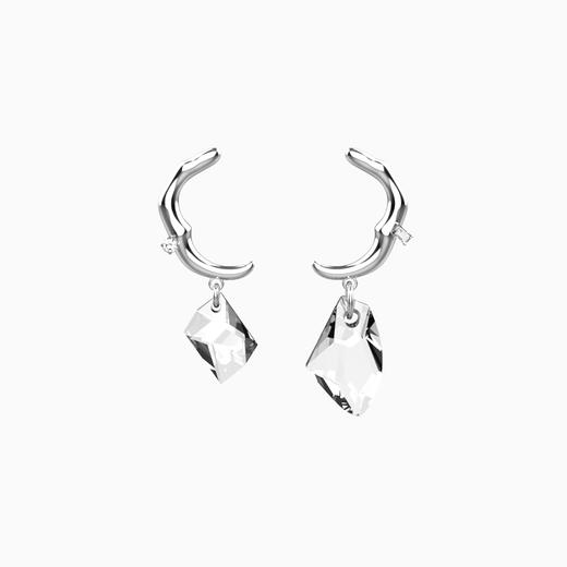 KVK耳环2021年新款潮高级感水晶耳坠网红耳饰防过敏耳针时尚耳钉 商品图3