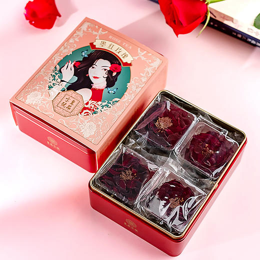 【自饮推荐】墨红玫瑰 玫瑰花茶 商品图1
