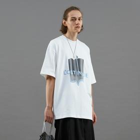 PCLP(PERCLIPS) 立体渐变印花短袖 T恤TEE宽松国潮图案男潮流