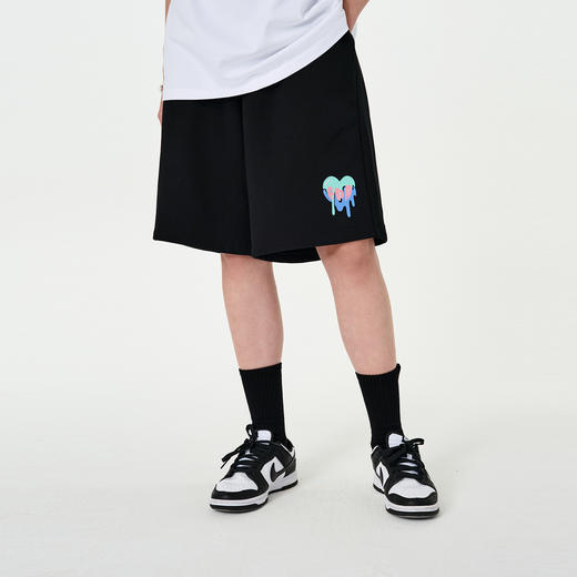 FPA(VENGETICE) 滴水爱心印花针织短裤 国潮牌潮流夏季宽松裤男 商品图2