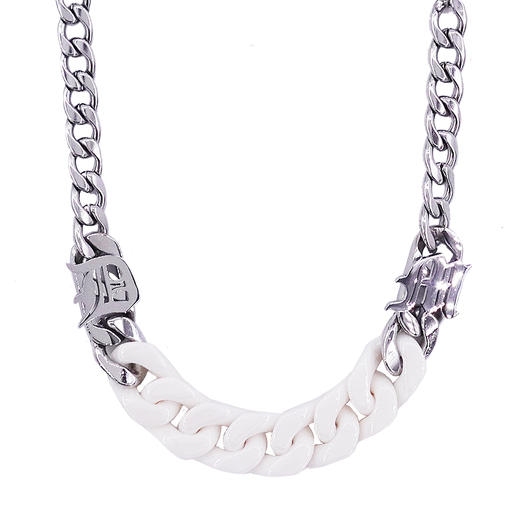 made by dizon 陶瓷古巴组合项链 原创设计男女重质感钛钢锁骨链 商品图1