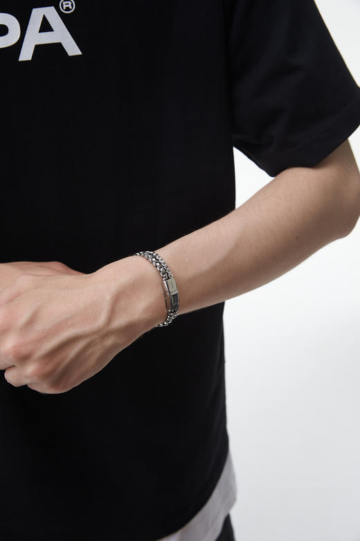 FPA(VENGETICE)IMPACT 中性亮面双层嘻哈手链 嘻哈国潮钛钢手饰品 商品图2