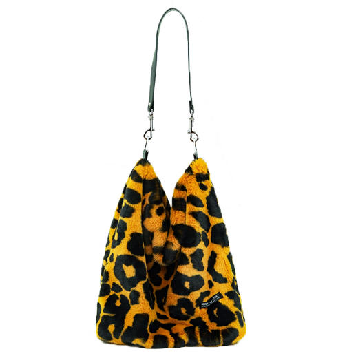 〖HIDDENNOTES〗小众托特包 豹纹毛绒斜挎包 无性别风百搭通勤包 商品图4