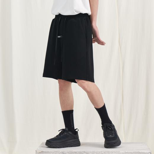 PCLP(PERCLIPS) 胶牌抽绳短裤 国潮牌潮流夏季宽松休闲运动五分裤 商品图3