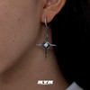 KVK十字架耳环高级感镶钻耳钉轻奢小众设计感简约耳坠耳饰品女潮 商品缩略图3