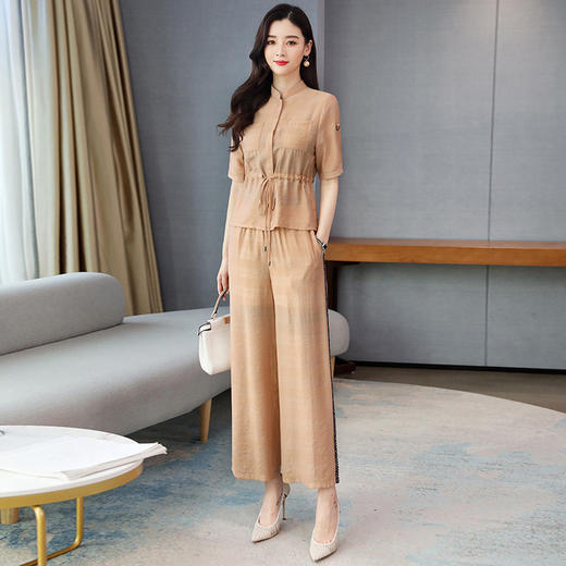 个性时尚潮流，休闲宽松优雅两件套HR-YM2012A 商品图2