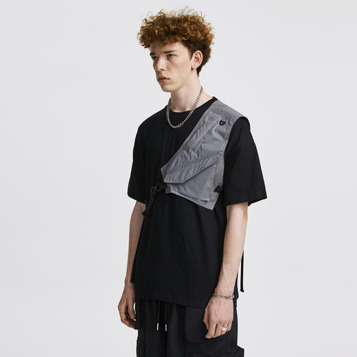 FPA(VENGETICE) 单肩反光口袋马甲 工装战术国潮牌功能轻机能背心 商品图2