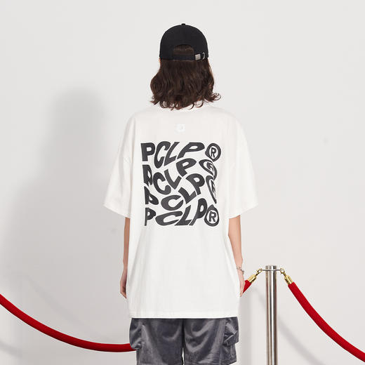 PCLP(PERCLIPS)扭曲时空短袖男夏季国潮牌ins潮流百搭港风半袖t恤 商品图1