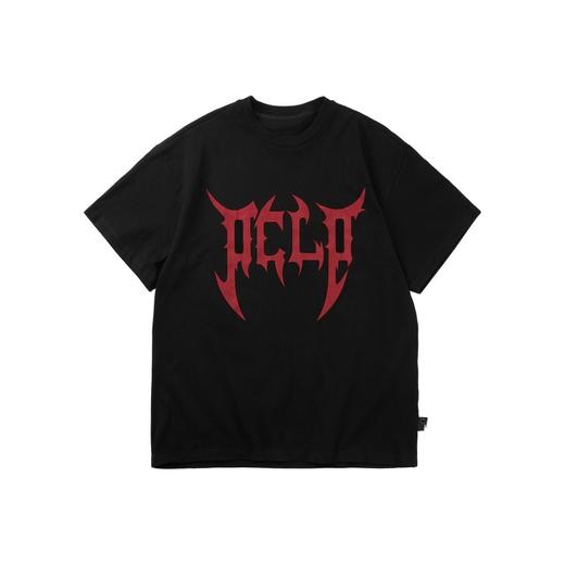 PCLP(PERCLIPS) 刀锋LOGO潮流印花短袖男国潮牌纯棉宽松半袖t恤男 商品图4