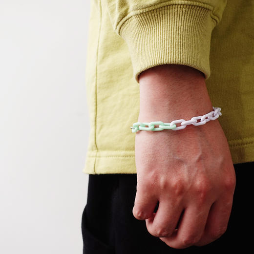 made by dizon 粉白绿情侣手链套装 原创设计糖果色520情人节礼物 商品图3