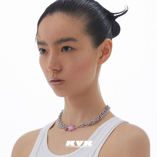 KVK项链桃花元素可重组项链轻奢小众设计锁骨链女夏2021年新款潮 商品图0