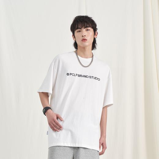PCLP(PERCLIPS) 纯棉短袖男夏季国潮牌2021新款宽松情侣装半袖t恤 商品图1