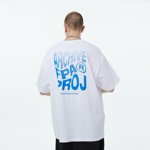 FPA(VENGETICE) 扭曲字母排版印花短袖 国潮牌嘻哈宽松街头T恤男 商品图2