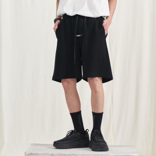 PCLP(PERCLIPS) 胶牌抽绳短裤 国潮牌潮流夏季宽松休闲运动五分裤 商品图1