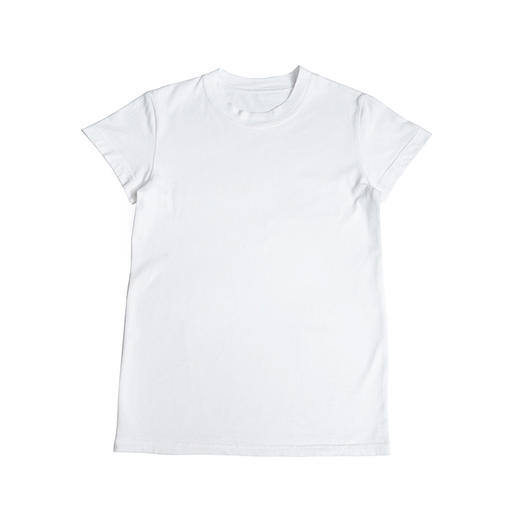 〖HIDDENNOTES〗自制 半高领basic基础纯色精梳棉透气修身短袖T恤 商品图3