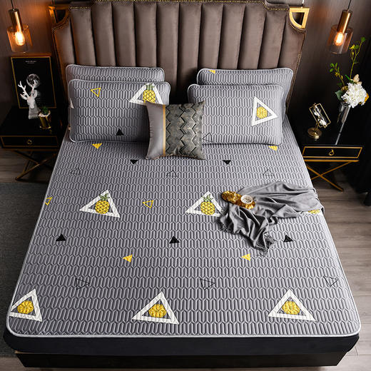 凉感丝乳胶凉席三件套（凉席150*200cm/180*200cm/枕套48*74cm*2） 商品图5