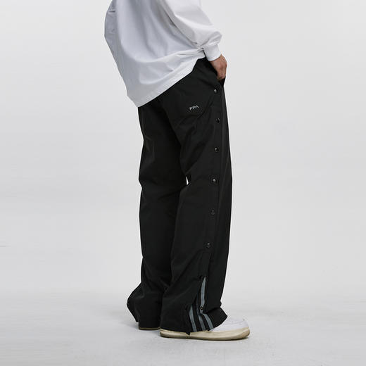 FPA(VENGETICE)反光排扣休闲长裤国潮流百搭宽松运动高街纽扣男裤 商品图0