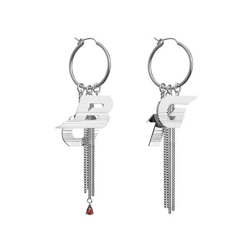 KVK字母拼接耳环2021年新款潮小众设计气质高级感轻奢流苏耳坠ins 商品图3