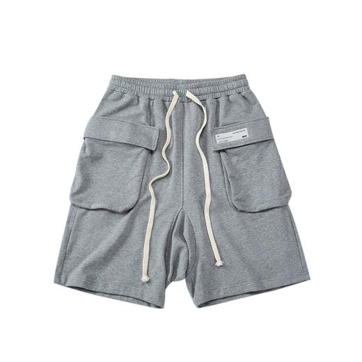 FPA(VENGETICE)灰色针织短裤国潮牌潮流夏季宽松休闲运动五分裤男 商品图4