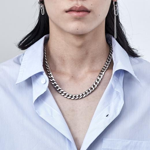 PCLP(PERCLIPS) 古巴链 嘻哈项链 欧美国潮牌潮流百搭 钛钢素链子 商品图1