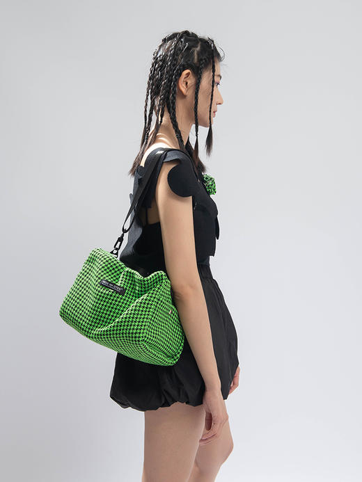HIDDENNOTES l 2021新款小众绿千鸟格印花斜挎包小个子单肩斜挎包 商品图1